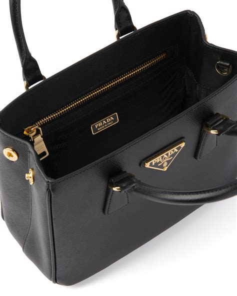 prada belle leather black|black leather Prada handbags.